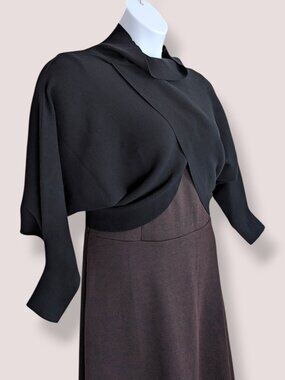 Vicolo Italian Black Knit Shrug